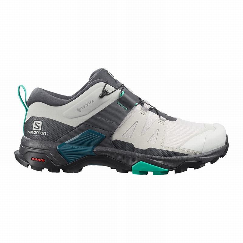 SALOMON X ULTRA 4 GORE-TEX Philippines - Women's Hiking Shoes - Grey/Mint | 408365-VST